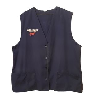 Vintage Walmart Associate Vest 2XL with Badge Halloween Costume